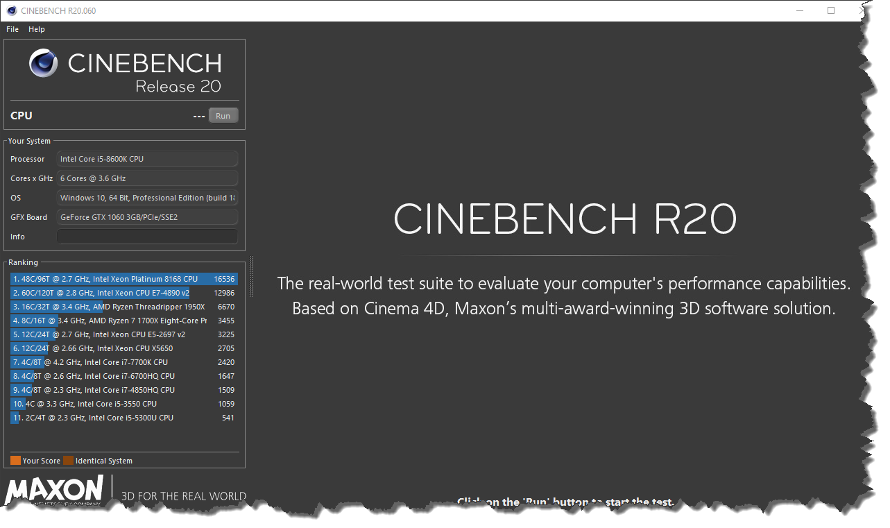 Cinebench R15 & R20 Español Pc